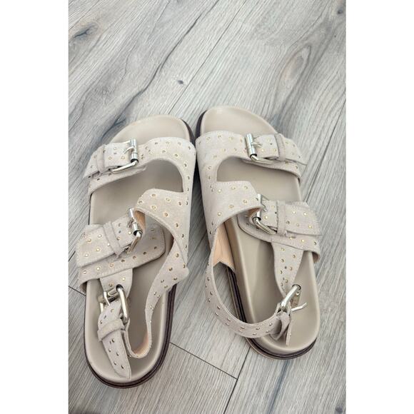 Anthropologie Pilcro studded slingback sandals size 40/ us 9 - Picture 6 of 7